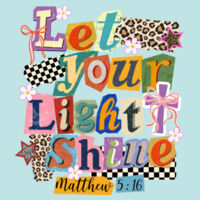 Let Your Light Shine T10-005 - Adult Cooling Performance Long Sleeve Tee Design
