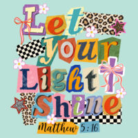 Let Your Light Shine T10-005 - Adult Cooling Performance Short Sleeve Tee Design