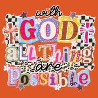 With God all things are possible-T10-007 - Youth Cooling Performance Short Sleeve Tee Design
