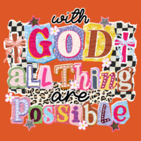 With God all things are possible-T10-007 - Adult Cooling Performance Short Sleeve Tee Design