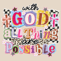 With God all things are possible-T10-007 - Youth Heavy Cotton 100% Cotton T Shirt Design