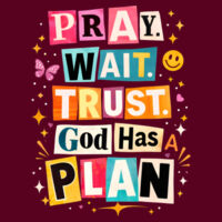 Pray Wait T10-060 - Adult Cooling Performance Short Sleeve Tee Design