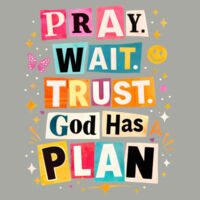 Pray Wait T10-060 - Youth Heavy Cotton 100% Cotton T Shirt Design