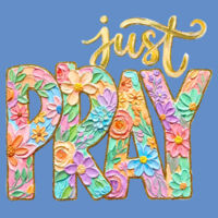 Just Pray T10-014 - Heavy Blend Crewneck Sweatshirt Design