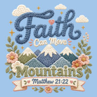 Faith Moves Mountains 10-015 - Heavy Blend Crewneck Sweatshirt Design