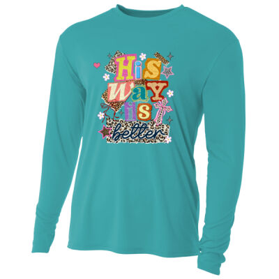 His Way T10-003 - Adult Cooling Performance Long Sleeve Tee Thumbnail