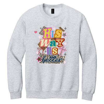 His Way T10-003 - Heavy Blend Crewneck Sweatshirt Thumbnail