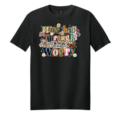 Worship Through the Worry-T10-008 - Adult Softstyle ® T Shirt Thumbnail