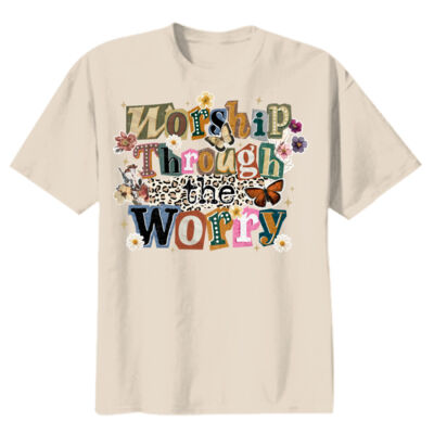 Worship Through the Worry-T10-008 - Youth Heavy Cotton 100% Cotton T Shirt Thumbnail