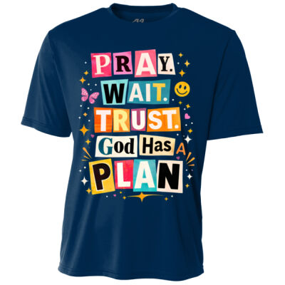 Pray Wait T10-060 - Youth Cooling Performance Short Sleeve Tee Thumbnail