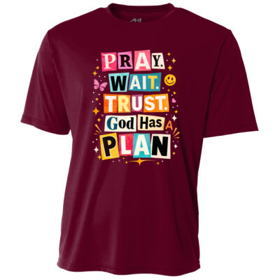 Pray Wait T10-060 - Adult Cooling Performance Short Sleeve Tee Thumbnail