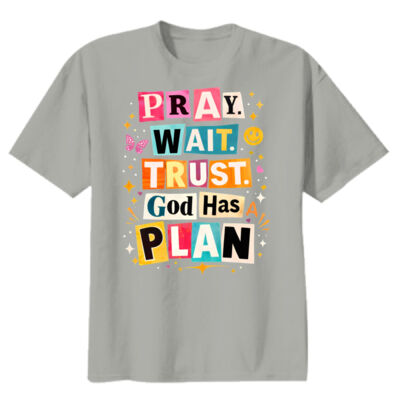Pray Wait T10-060 - Youth Heavy Cotton 100% Cotton T Shirt Thumbnail