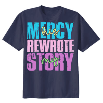 His Mercy Rewrote My Story-T10-013 - Youth Heavy Cotton 100% Cotton T Shirt Thumbnail
