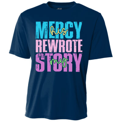 His Mercy Rewrote My Story-T10-013 - Adult Cooling Performance Short Sleeve Tee Thumbnail
