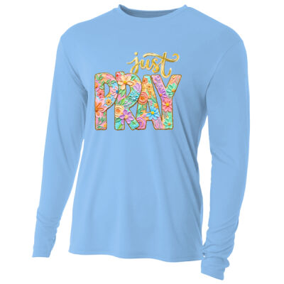 Just Pray T10-014 - Adult Cooling Performance Long Sleeve Tee Thumbnail