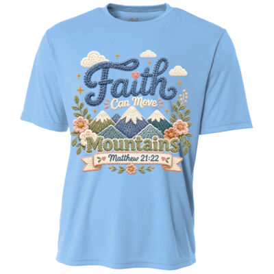 Faith Moves Mountains 10-015 - Youth Cooling Performance Short Sleeve Tee Thumbnail