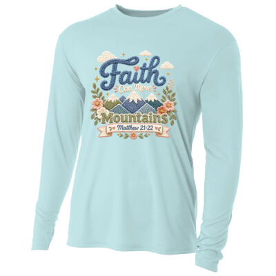 Faith Moves Mountains 10-015 - Adult Cooling Performance Long Sleeve Tee Thumbnail