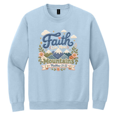 Faith Moves Mountains 10-015 - Heavy Blend Crewneck Sweatshirt Thumbnail